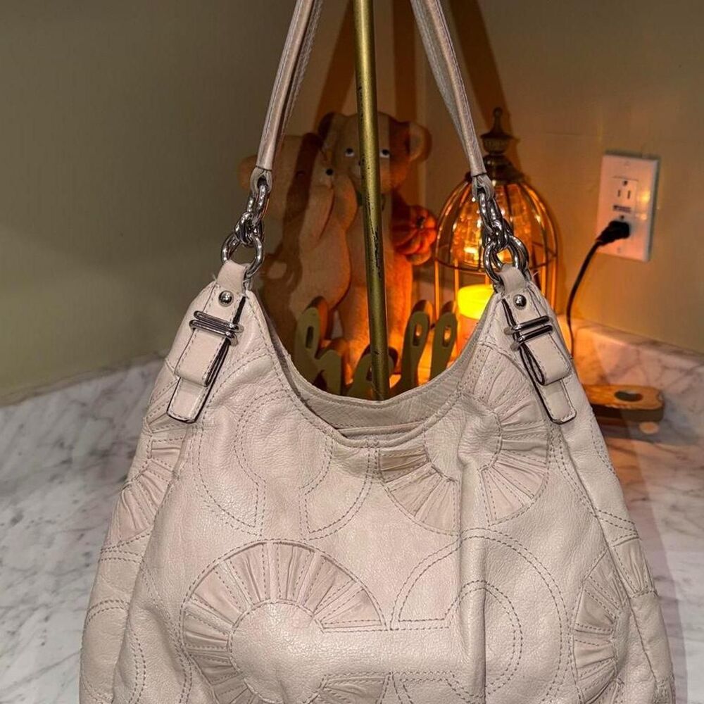 Coach Women's Tan and Cream Bag